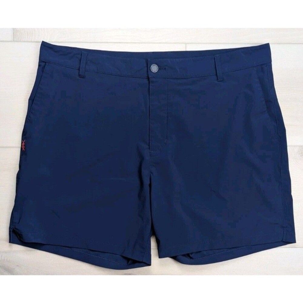 Rhone Shorts Mens 38 Navy Blue Resort 6" Performance Chino Flex Golf‎ Athletic